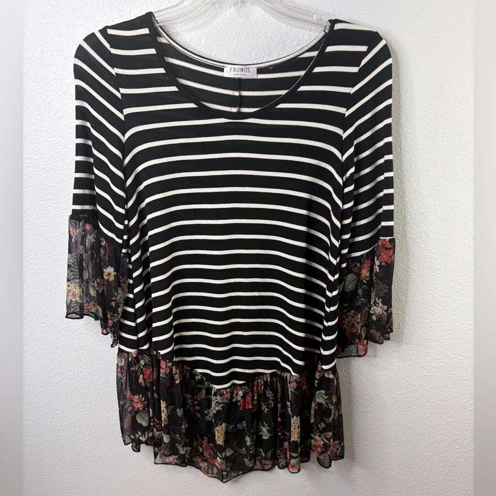 Frumos 3/4 Sleeve Blouse Size 2X NWOT